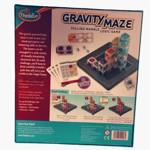 ThinkFun Gravity Maze Marble Run Falling Marble Logic Brain Game STEM Toy - Picture 10 of 10